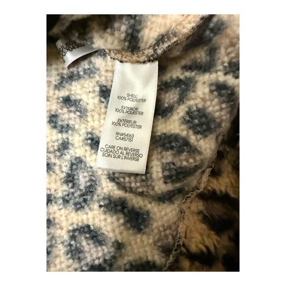 Calvin Klein Cheetah Print Fleece Vest Women Size M - Picture 4 of 5